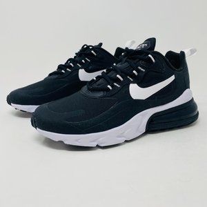 Nike Womens Air Max 270 React Black Lace Up Low Top Running Sneaker Shoes Size 6